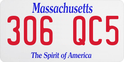 MA license plate 306QC5