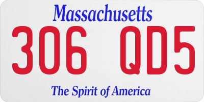 MA license plate 306QD5