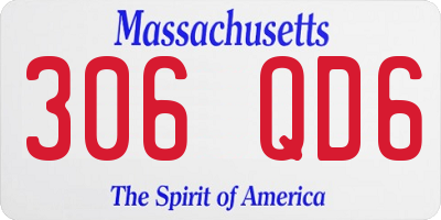 MA license plate 306QD6