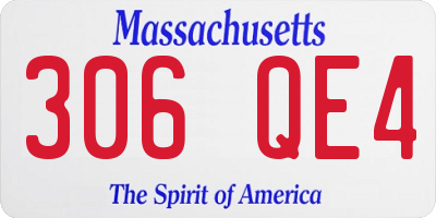 MA license plate 306QE4