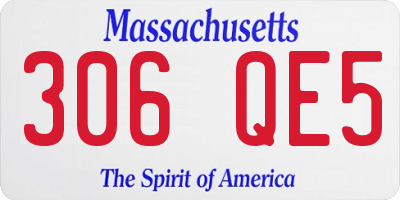 MA license plate 306QE5