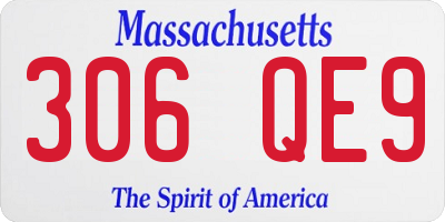 MA license plate 306QE9