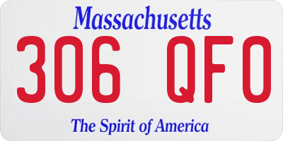 MA license plate 306QF0