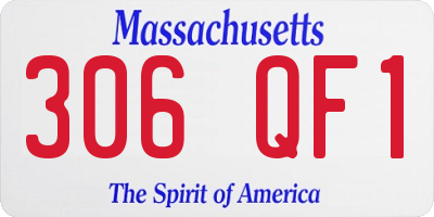 MA license plate 306QF1