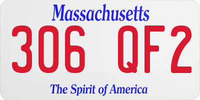 MA license plate 306QF2