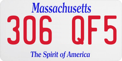 MA license plate 306QF5