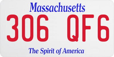 MA license plate 306QF6