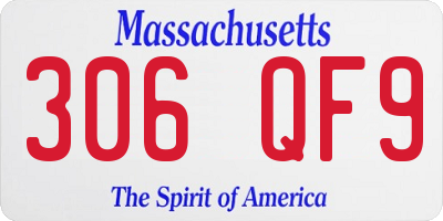 MA license plate 306QF9