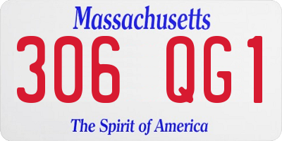 MA license plate 306QG1