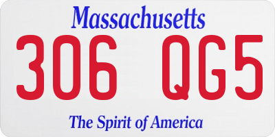 MA license plate 306QG5