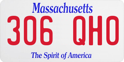 MA license plate 306QH0