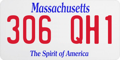 MA license plate 306QH1