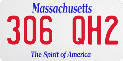 MA license plate 306QH2