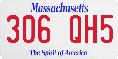 MA license plate 306QH5