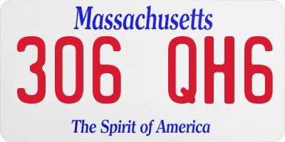 MA license plate 306QH6