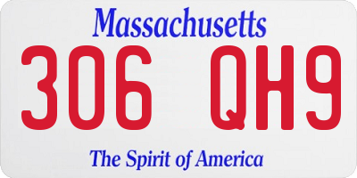 MA license plate 306QH9