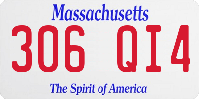 MA license plate 306QI4