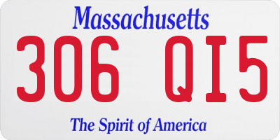 MA license plate 306QI5