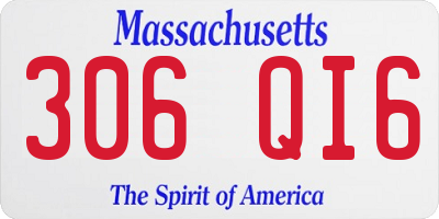 MA license plate 306QI6