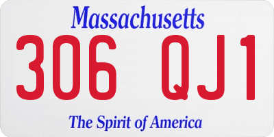 MA license plate 306QJ1