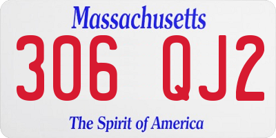 MA license plate 306QJ2