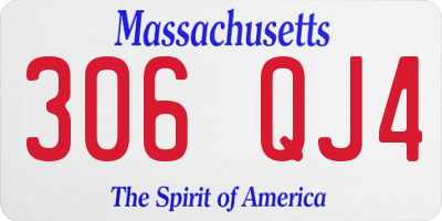 MA license plate 306QJ4