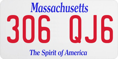 MA license plate 306QJ6