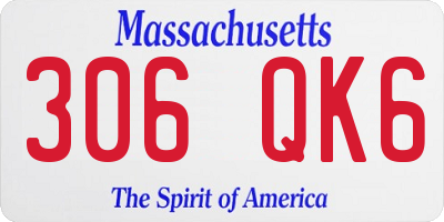 MA license plate 306QK6