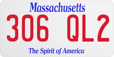 MA license plate 306QL2