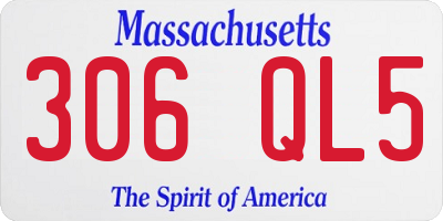 MA license plate 306QL5