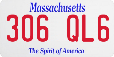 MA license plate 306QL6