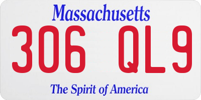 MA license plate 306QL9