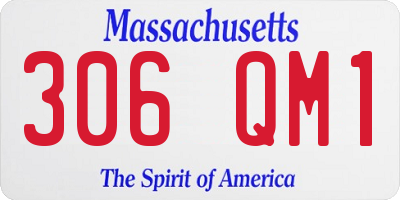 MA license plate 306QM1