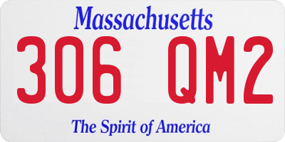 MA license plate 306QM2