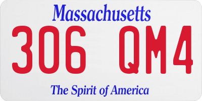 MA license plate 306QM4