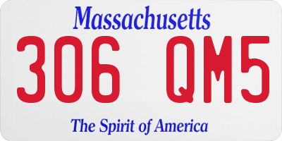 MA license plate 306QM5