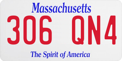 MA license plate 306QN4