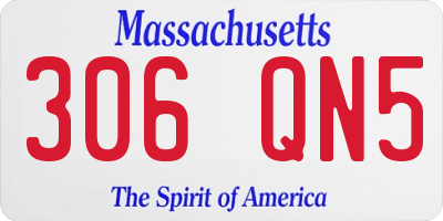 MA license plate 306QN5