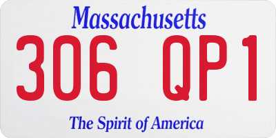 MA license plate 306QP1