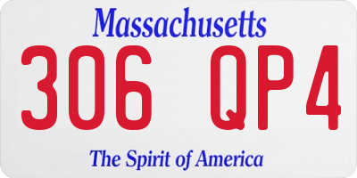 MA license plate 306QP4