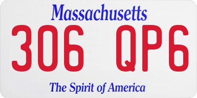 MA license plate 306QP6