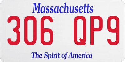 MA license plate 306QP9