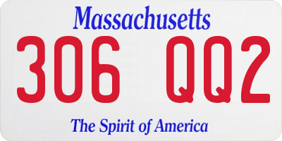MA license plate 306QQ2