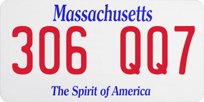 MA license plate 306QQ7