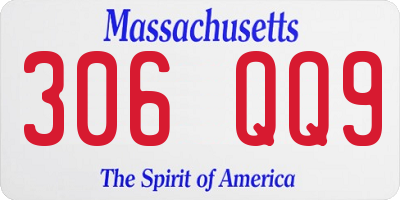 MA license plate 306QQ9