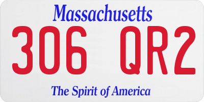 MA license plate 306QR2