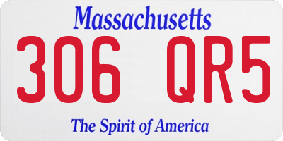 MA license plate 306QR5