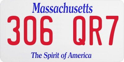 MA license plate 306QR7