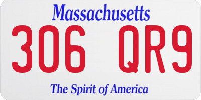 MA license plate 306QR9