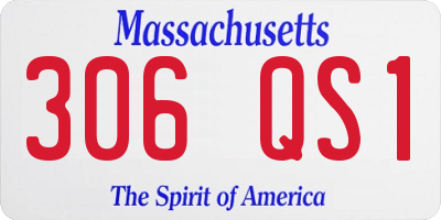 MA license plate 306QS1